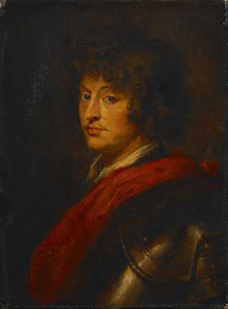 穿盔甲的年轻人`Young Man In Armor by Follower of Peter Paul Rubens