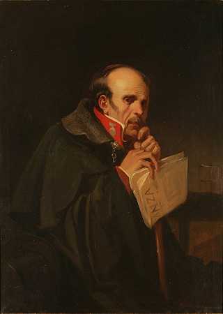 卡莱斯特的同谋者`The carlist conspirator (1856) by Valeriano Bécquer