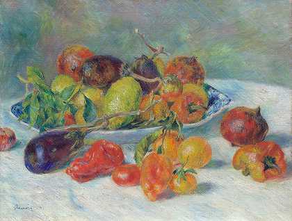 皮埃尔·奥古斯特·雷诺阿的《米笛的果实》`Fruits of the Midi (1881) by Pierre-Auguste Renoir
