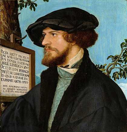 博尼法修斯·阿默巴赫肖像`Portrait of Bonifacius Amerbach (1519) by Hans Holbein The Younger