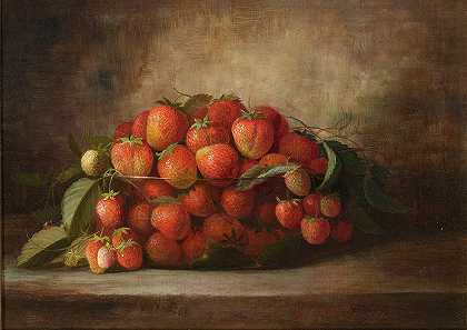 Richard La Barre Goodwin的《草莓》`Strawberries by Richard La Barre Goodwin