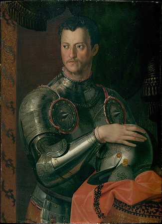 科西莫一世美第奇（1519-1574）`Cosimo I De Medici (1519–1574) by Agnolo Bronzino