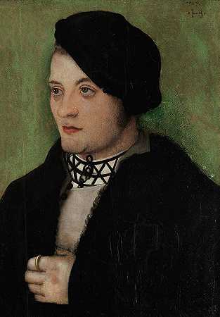 一个年轻人的肖像`Portrait of a young man (1509) by Hans Baldung