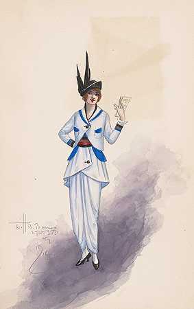 女人女装`Womans costume (1914) by Will R. Barnes