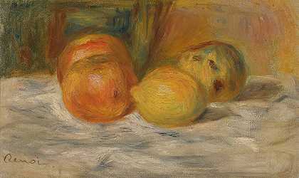 皮埃尔·奥古斯特·雷诺阿的《水果的自然之死》`Nature Morte Au Fruits by Pierre-Auguste Renoir