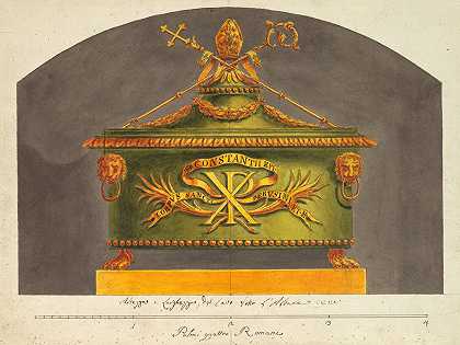 路易吉·里格蒂的遗物石棺`Sarcophagus for the Relic (ca. 1825) by Luigi Righetti