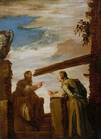 尘埃和光束的寓言`The Parable of the Mote and the Beam (ca. 1619) by Domenico Fetti