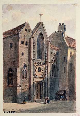 圣兰德里教堂`Eglise Saint Landry by Auguste-Sébastien Bénard