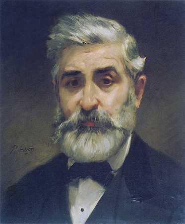 菲利普·查佩隆肖像`Portrait of Philippe Chaperon (before 1906) by Paul Mathey