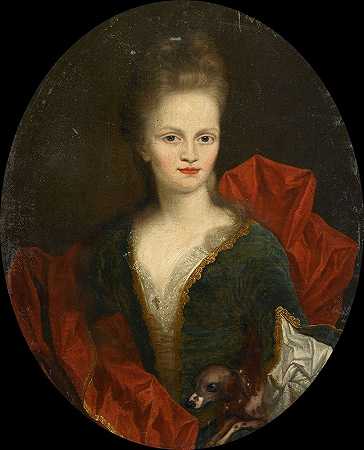 安娜·玛格丽塔·范·佩特库姆（1676-1745），约翰·阿诺德·佐特曼的妻子`Anna Margaretha van Petcum (1676~1745), Wife of Johan Arnold Zoutman (1690 ~ 1720) by Johan van Diest