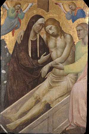 对死去的基督的哀悼`The Lamentation over the Dead Christ (ca. 1335–40) by Taddeo Gaddi