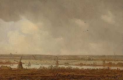 圩区景观`Polder Landscape (1644) by Jan van Goyen