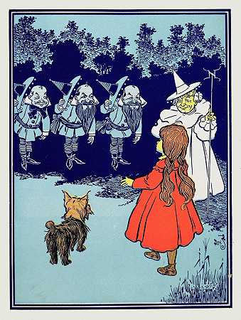 我是北方的女巫`I am the witch of the north (1900) by William Wallace Denslow