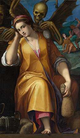 贪婪的寓言`Allegory of Avarice by Jacopo Ligozzi