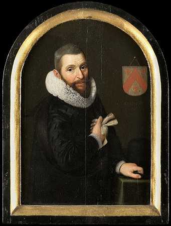 约翰·格里茨·范·肖特博什肖像（约1564-1654）`Portrait of Johan Gerritsz van Schoterbosch (c. 1564~1654) (1620) by Cornelis Engelsz.