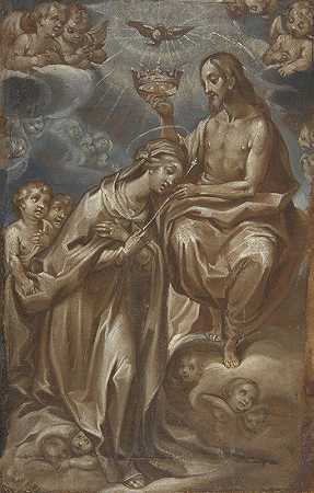 贞女加冕`The Coronation of the Virgin (1605) by Francesco Vanni