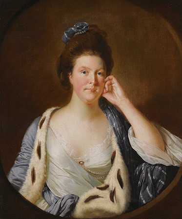 露西·斯塔福德的肖像，后来的威尔金森夫人（公元1738年）`Portrait of Lucy Stafford, Later Mrs Wilkinson (B. 1738) by Joseph Wright of Derby
