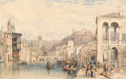 维罗纳`Verona (1833) by Clarkson Stanfield