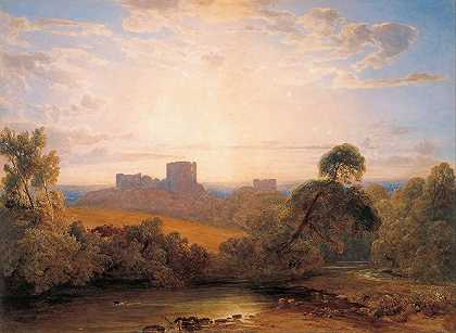 肯尼沃斯城堡`Kenilworth Castle (circa 1827) by Peter De Wint