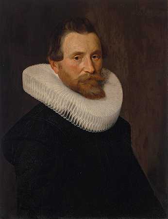 绅士肖像`Portrait of a gentleman (1629) by Nicolaes Eliasz. Pickenoy