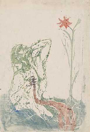 痛苦之花`Blossom of Pain (1898) by Edvard Munch