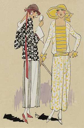 远足。1.褶皱裙子。。。`EXCURSION. – 1. Jupe plissée… (1923)