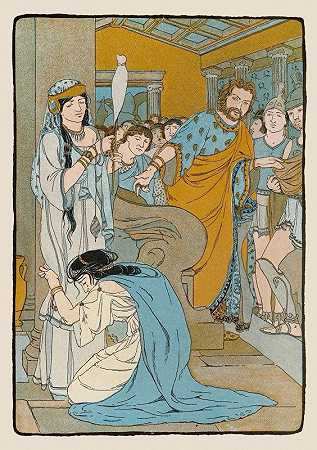 你是谁，奇怪的姑娘！你祈祷的意义是什么`Who are you, strange maiden! and what is the meaning of your prayer (1901) by Maud Hunt Squire
