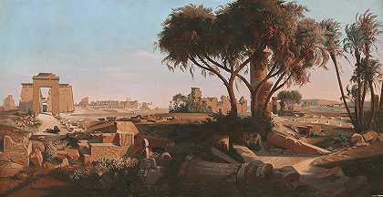 卡纳克`Karnak by Johann Jakob Frey
