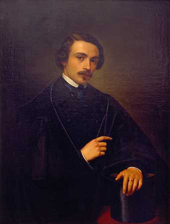 自画像`Self~portrait (1847) by Juan Cordero