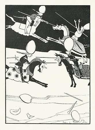 一场持续了六个半月的最顽固的战争`A most obstinate war for six~and~thirty moons past (1920) by Jean de Bosschère