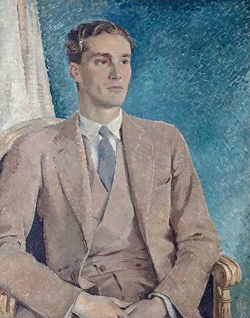 帕特里克·布坎·赫本，海尔斯勋爵`Patrick Buchan~Hepburn, Lord Hailes (1934) by Glyn Warren Philpot