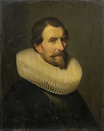 一位55岁绅士的肖像`Portrait Of A Gentleman, Aged 55 (1640) by Jacob Willemsz. Delff The Younger