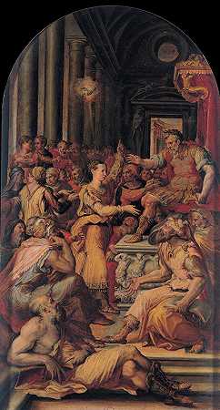 圣凯瑟琳之争`The Dispute of Saint Catherine (1551) by Prospero Fontana