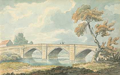 卡特里克桥`Catterick Bridge by Thomas Bradshaw