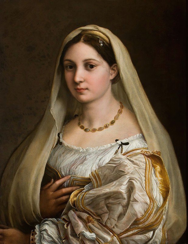 戴面纱的女人`Woman with a Veil (1512 ~ 1515) by Raphael