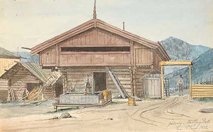 农场`Bondegård (1831 ~ 1832) by Martinus Rørbye