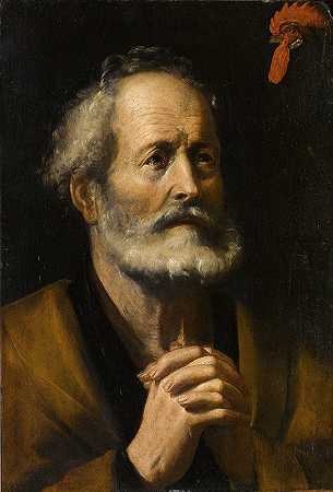 圣彼得与公鸡`San Pietro E Il Gallo by Giuseppe Vermiglio