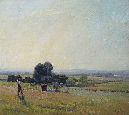 晨光`Morning light (1916) by Elioth Gruner