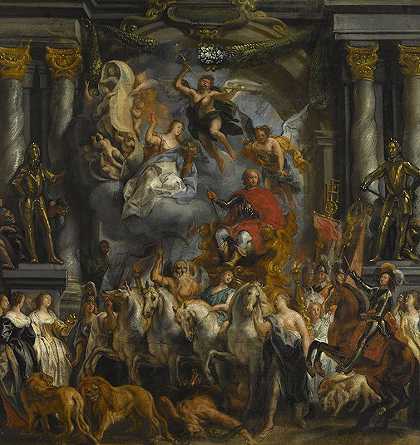 橙色王子弗雷德里克·亨利的胜利`Triumph of Frederick Henry, Prince of Orange (1651) by Jacob Jordaens