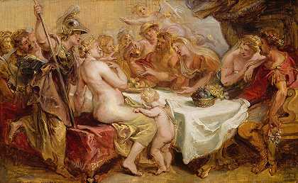 佩利乌斯和忒提斯的婚礼`The Wedding of Peleus and Thetis (1636) by Peter Paul Rubens