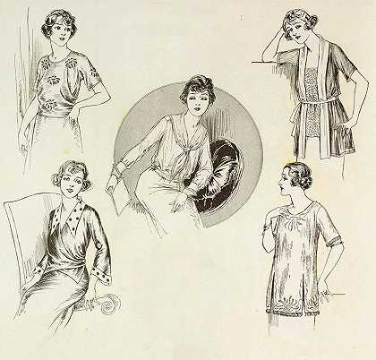 不同的衬衫制作方法`Different ways of Making a blouse (1920)