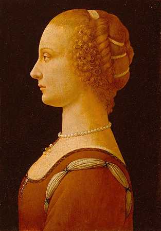 年轻女子`A Young Woman (between 1470 and 1480) by workshop of Domenico Ghirlandaio