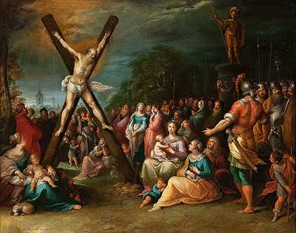 圣安德鲁受难`The Crucifixion of St. Andrew (circa 1620) by Frans Francken the Younger