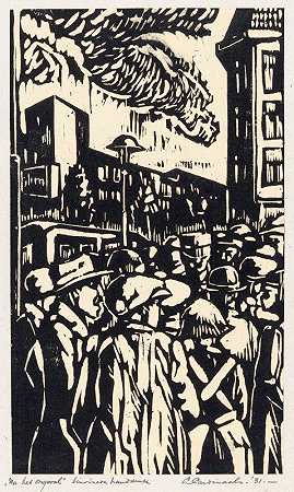 事故发生后`Na het ongeval (1931) by Louis Cardinaals