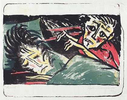 哪个（折磨）`Qual (Torment) (1920~1921) by Walter Gramatté