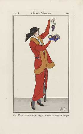 女士时尚杂志时尚插画家`Journal des Dames et des Modes; the Fashion Illustrators (1913) by Jan van Brock