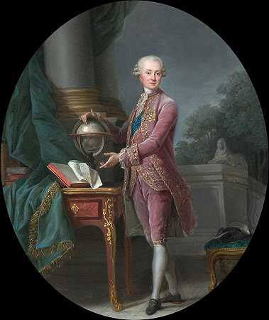 拿骚王子画像`Portrait of the Prince of Nassau (1776) by Elisabeth Louise Vigée Le Brun