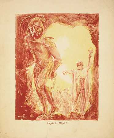 权利就是力量`Right is might (1918) by Alexander O. Levy