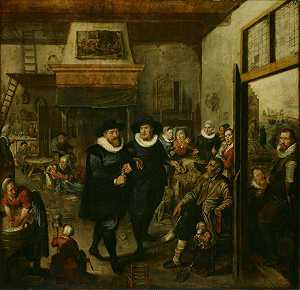 志愿者到家`
Aalmoezeniers op huisbezoek (1625 – 1630)