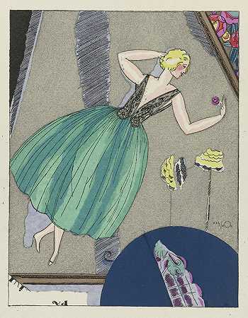 海市蜃楼保罗·波雷特的晚礼服`Mirage ; Robe du soir, de Paul Poiret (1920) by Mario Simon